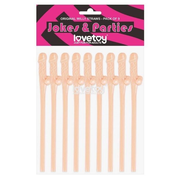Bombillas Pajita con Forma de Miembro color Beige