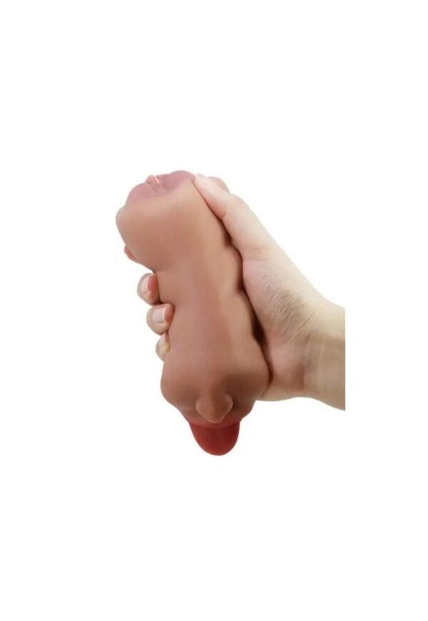 Masturbador Masculino Realista Boca Vagina Lavable Silicona