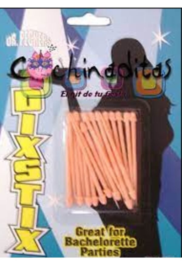 Palillos mondadientes Coctel Despedida de solteros 20un